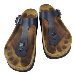 PAPILLIO BIRKENSTOCK Sandals GIZEH Womens Size 39 250 L8 Black Flip Flop Thong